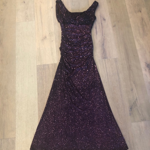 NV Couture | Purple Glitter Gown - Picture 4 of 6